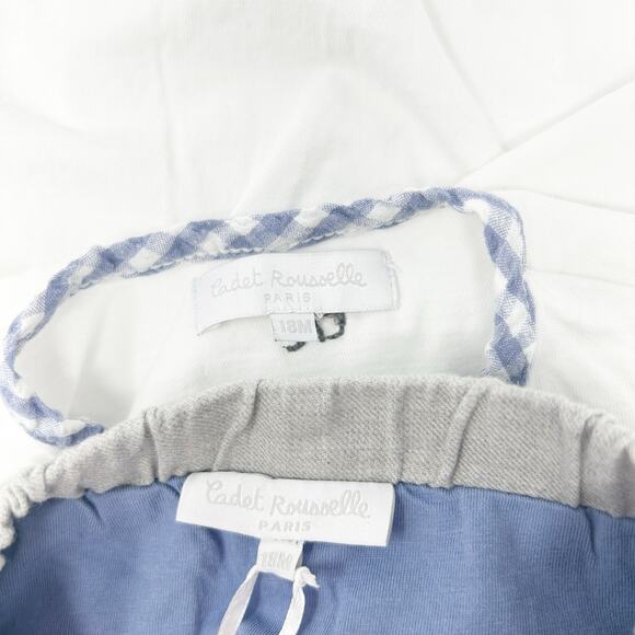 Cadet Rousselle Toddler Boys‎ Long Sleeve Henley Top & Pants Outfit Set Size 18M - Picture 6 of 7